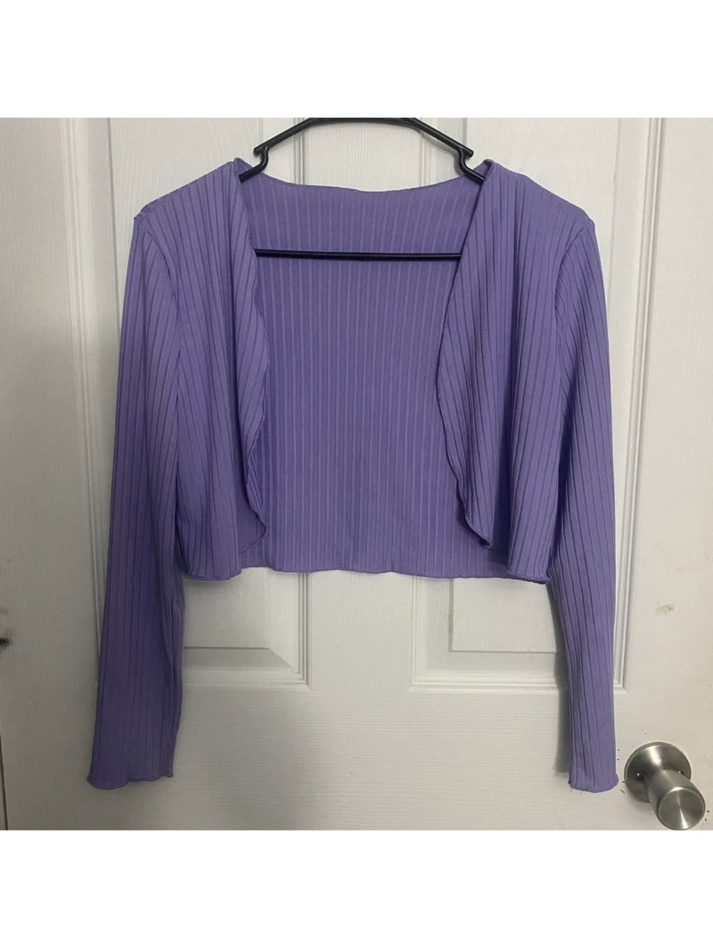 Girls lilac open cardigan girls L